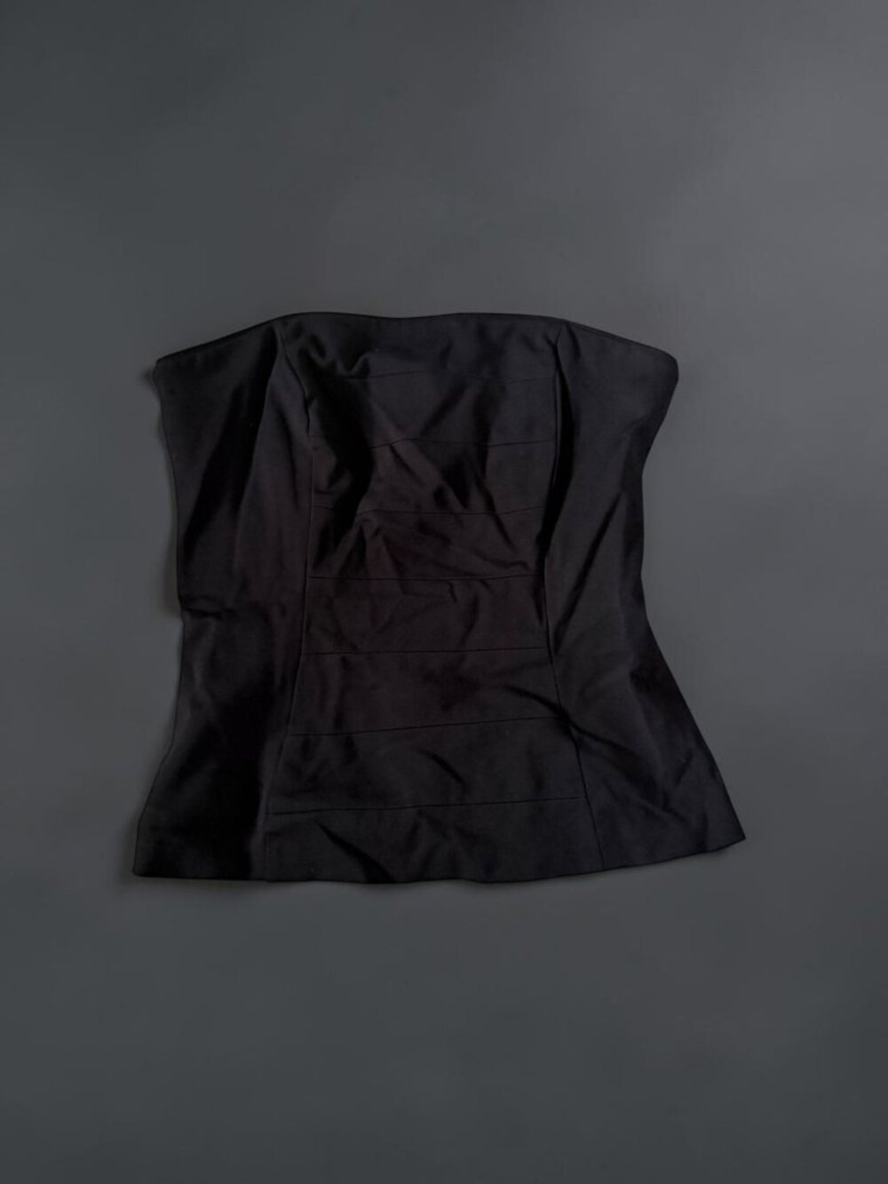 WHITE HOUSE BLACK MARKET WHBM Black Corset Style Strapless Top Size 2